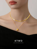 The Liquid Gold Herringbone Chain | 18k Gold Vermeil