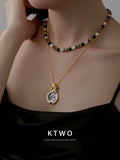 The Roman Coin Medallion Necklace | Black Onyx & Gold