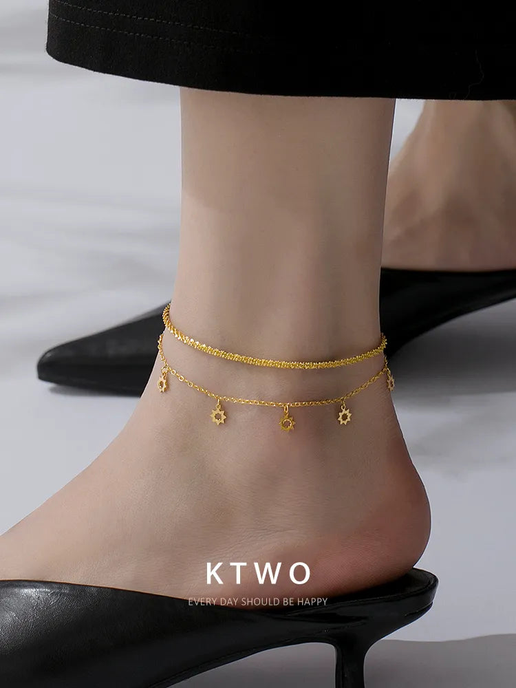 The Celestial Star Charm Anklet | Summer Essentials