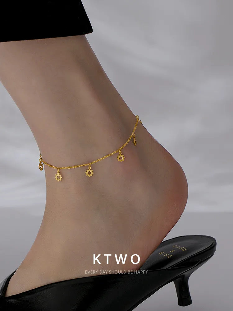 The Celestial Star Charm Anklet | Summer Essentials