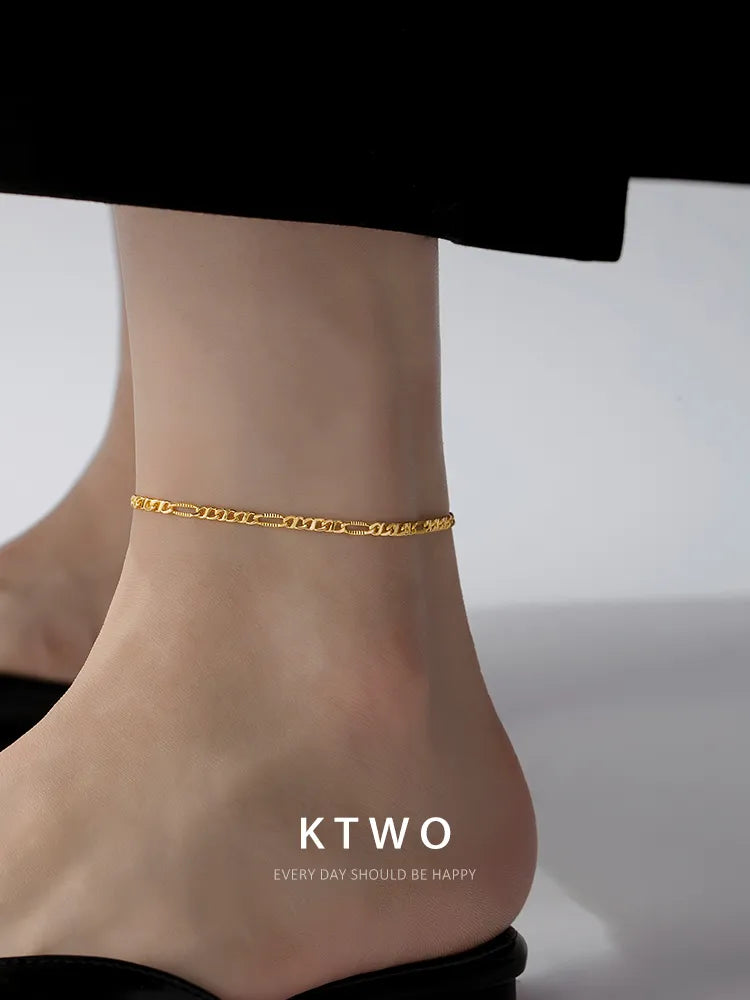 The Classic Figaro Chain Anklet | 18k Gold Vermeil