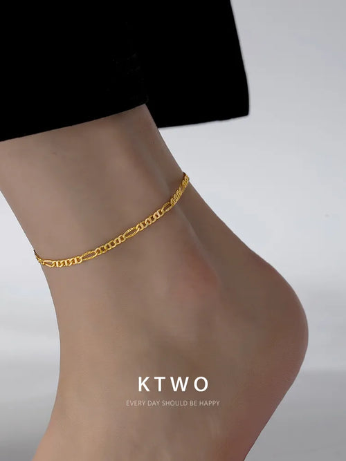 The Classic Figaro Chain Anklet | 18k Gold Vermeil