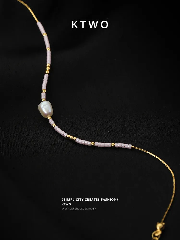 The Blush Pearl Beaded Anklet | Freshwater Pearl