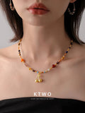 The Sweet Cherry Gemstone Necklace | Gold Vermeil & Agate