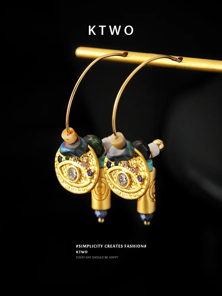 The Mystic Evil Eye Protection Earrings | Pave Crystal