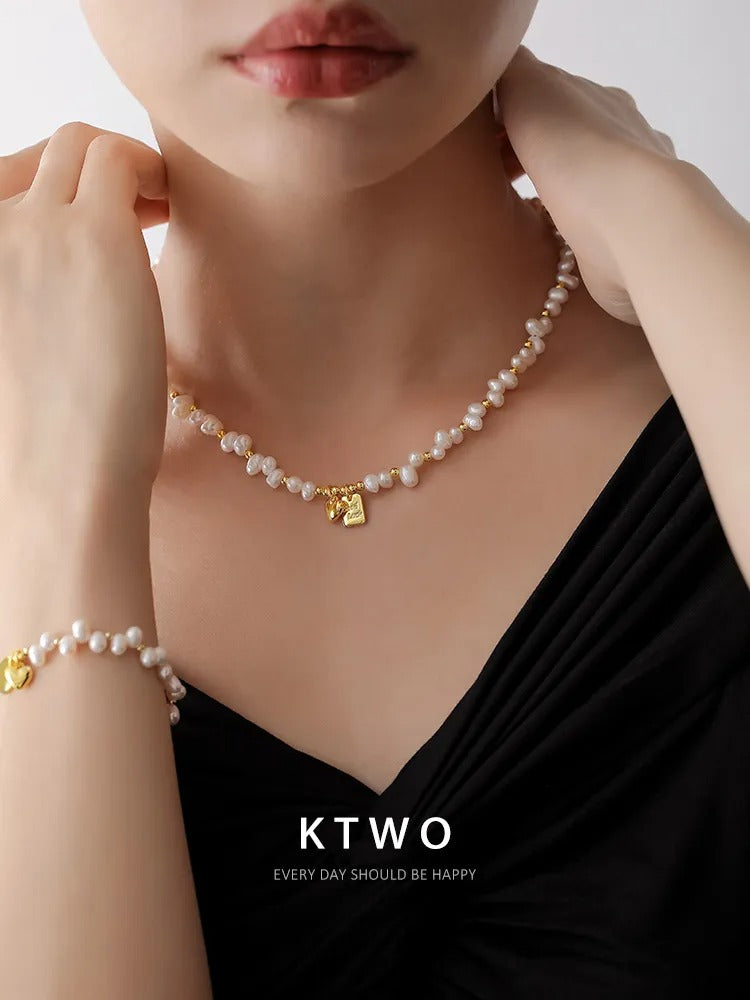 The Heirloom Heart Pearl Necklace | Freshwater Pearls